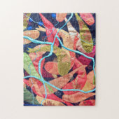 Koi Vis Textiel Kunst Legpuzzel (Verticaal)