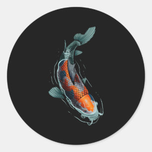 Koi vis voor Japanse koi vis Ronde Sticker