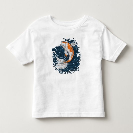 Koi Vis water buigmeester Kinder Shirts (Voorkant)