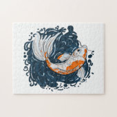 Koi Vis water buigmeester Legpuzzel (Horizontaal)