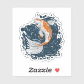 Koi Vis water buigmeester Sticker (Vel)