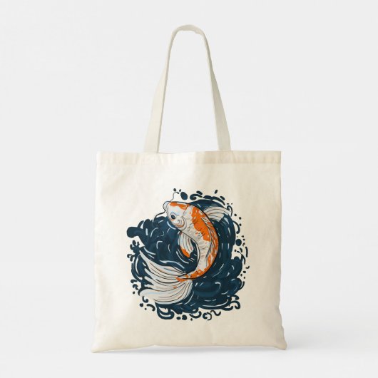Koi Vis water buigmeester Tote Bag (Achterkant)