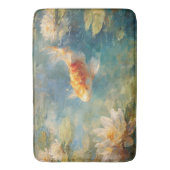 Koi Vis Waterlelie Vijver Badmat (Voorkant Verticaal)