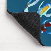 koi Vis waterverf Japans kunst Muismat (Hoek)