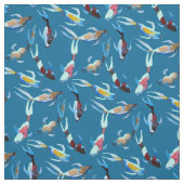 koi Vis waterverf Japans kunst Stof (Swatch)