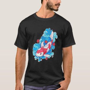 Koi Vissen En Bloemen Japanse Karper T-shirt
