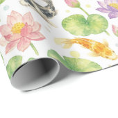 Koi vissen en lotus cadeaupapier (Rol Hoek)