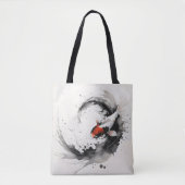 Koi Vissen Inktschildering Tote Bag (Voorkant)