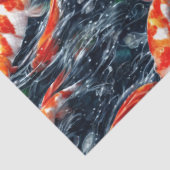 koi vissen ontwerp tissuepapier (Detail)