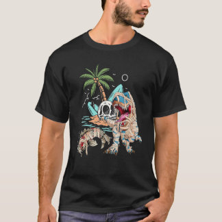Koi Vissen Rijden Op Dinosauriërs Halloween T-shirt