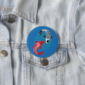 Koi Vissen Ronde Button 7,6 Cm (In situ)