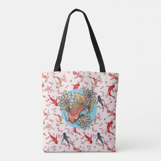 Koi Vissen Tote Bag (Achterkant)