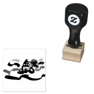 Koi vissen vreugde rubberstempel