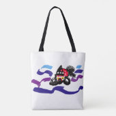 Koi vissen vreugde tote bag (Achterkant)