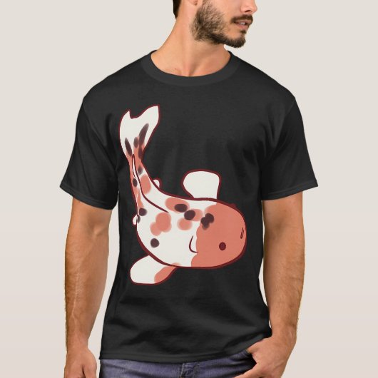 Koi vistentekening t-shirt (Voorkant)