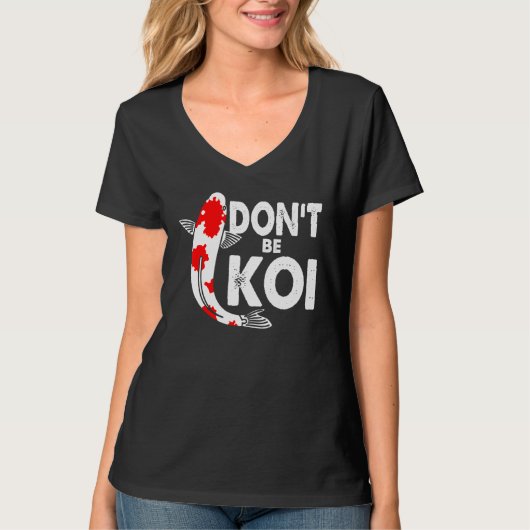 Koi-visvangst Koi-viskarper Japans Q T-shirt (Voorkant)