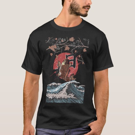 Koi vliegende vis t-shirt (Voorkant)