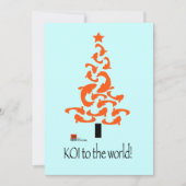 KOI voor de uitnodigingen van de wereldkerstpartij (Voorkant)