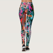 Koi Waterfall Leggings (Achterkant)