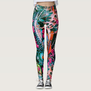 Koi Waterfall Leggings