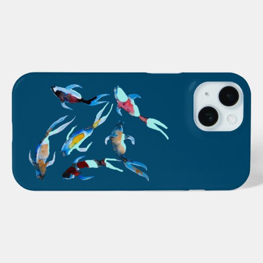 Koi waterverf viskunst Case-Mate iPhone case (Achterkant (horizontaal))