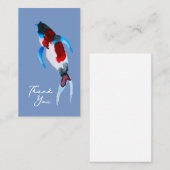 Koi waterverf viskunst notitiekaartje (Voorkant / Achterkant)