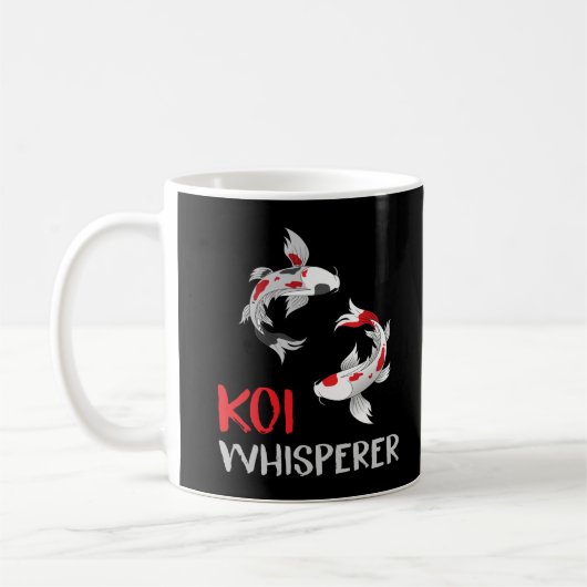 Koi Whisperer Fish Humor Koi Farmer Koffiemok (Links)