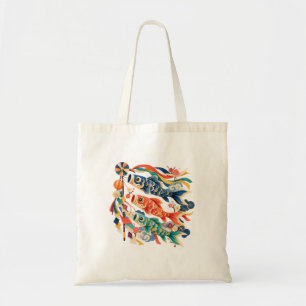 Koi Windsock Festival Knip Papieren Boodschappenta Tote Bag