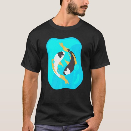 Koi Yin En Yang Vis T-shirt (Voorkant)