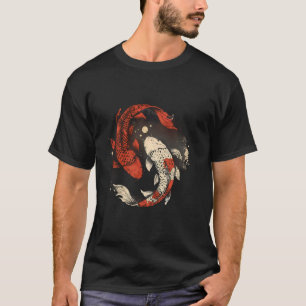 Koi Yin Yang Aziatische Karper Koi Vis Japanse Koi T-shirt