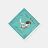  Koi Zeemeermin zwemmen onder water Servet (Hoek)