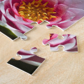 koi zwemmen rond lotus legpuzzel (Zijkant)