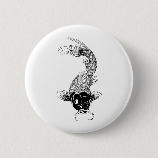 koikarper ronde button 5,7 cm (Voorkant)
