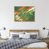 Koikarper zwemt in een vijver canvas afdruk (Insitu (Slaapkamer))
