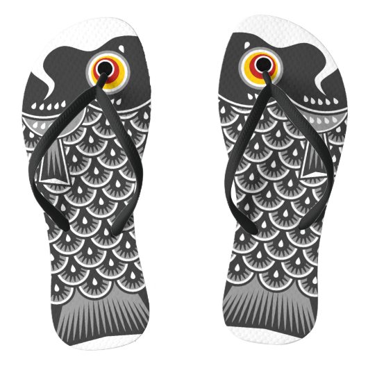 Koinobori Carp Streamer-Teenslippers Teenslippers (Voetbed)