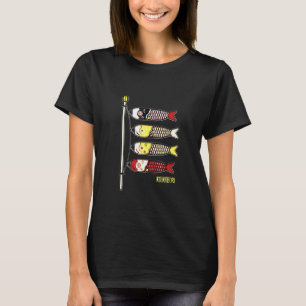 Koinobori Japans karp Koi vliegende vissokken T-shirt