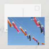 Koinobori (karper slingers): Japan Briefkaart (Voorkant / Achterkant)