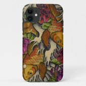 Kois en Chrysanthemums Case-Mate iPhone Case (Achterkant)