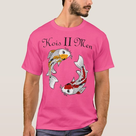 Kois II Mannen Vis Karper Yin en Yang RB Group Fun T-shirt (Voorkant)