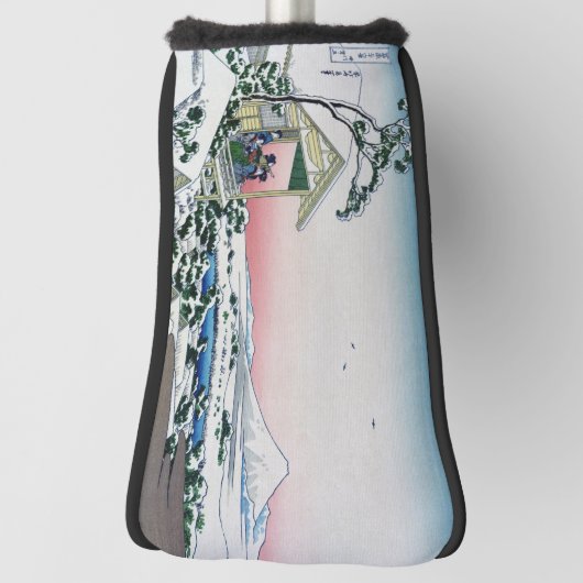 Koishikawa Tea House Uitzicht Mt Fuji door Hokusai Golfheadcover (Draai 90)