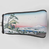 Koishikawa Tea House Uitzicht Mt Fuji door Hokusai Golfheadcover (Voorkant)