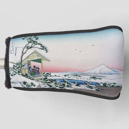 Koishikawa Tea House Uitzicht Mt Fuji door Hokusai Golfheadcover (Voorkant)