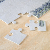 Koishikawa Tea House Uitzicht Mt Fuji door Hokusai Legpuzzel (Zijkant)