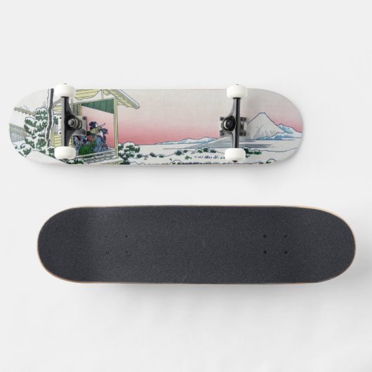 Koishikawa Tea House Uitzicht Mt Fuji door Hokusai Persoonlijk Skateboard (Horizontaal)