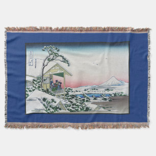 Koishikawa Tea House View Mt. Fuji door Hokusai Deken