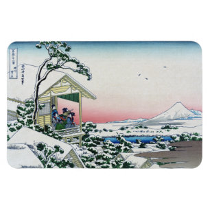 Koishikawa Tea House View Mt. Fuji door Hokusai Magneet