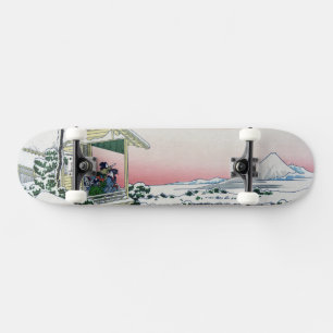 Koishikawa Tea House View Mt. Fuji door Hokusai Persoonlijk Skateboard