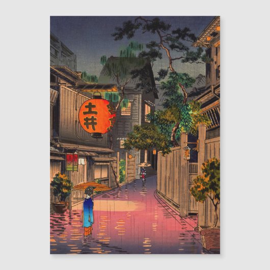 Koitsu - Avond in Ushigome Magnetische Kaart (Voorkant)