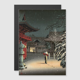 Koitsu - Sneeuw bij Nezu Shrine Magnetische Kaart