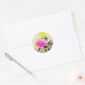 Koitsu Tsuchiya Chrysanthemum japanese bloeskunst Ronde Sticker (Envelop)